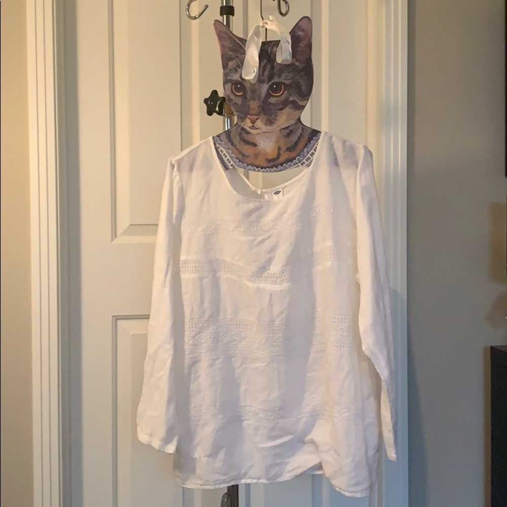 White light Cotten half sleeve shirt